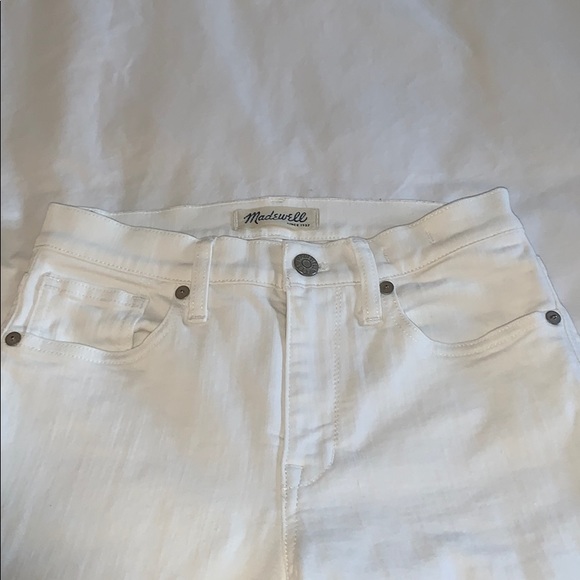 Madewell Denim - White High Rise Skinny Madewell Jeans